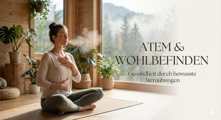 Eine Atem-Medidierende Frau