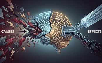 Traumatische Intelligenz in einem Bild dargestellt