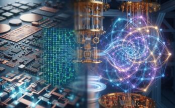 Quantenbits im Quantencomputer